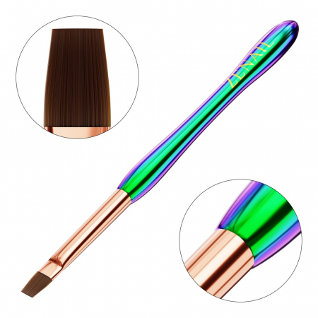 UNGHII - Pensula unghii varf drept Zenail Chameleon #6