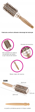 Perie de par din ceramica Lila Rossa Dynamic Brush Ceramic + Ion D32 [4]