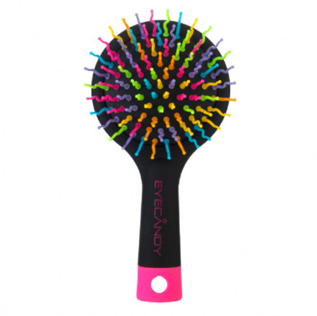Perii, piepteni - Perie pentru par cu oglinda Eyecandy Rainbow Volume S Medium