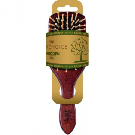 Ustensile frizerie si coafor - Perie păr din Lemn de Cireș și Bambus, Wood Line Top Choice 62223