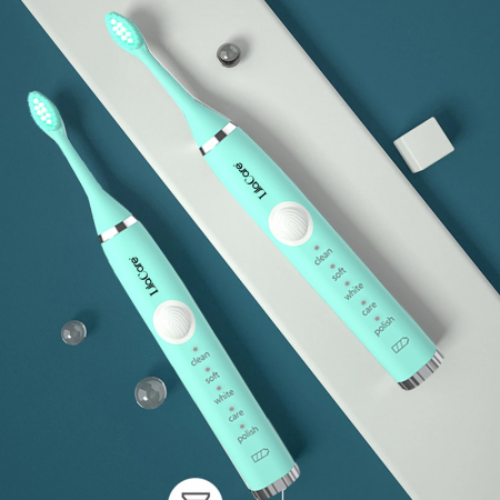 Periuta de dinti electrica cu 4 capete, Lila Care cu incarcare USB, verde [3]