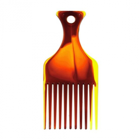 SALOANE - Pieptan Afro S Chihlimbar, pentru par ondulat, Top Choice