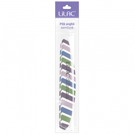 UNGHII - Pila buffer refolosibila Lilac, curcubeu, semiluna, granulatie 100/180