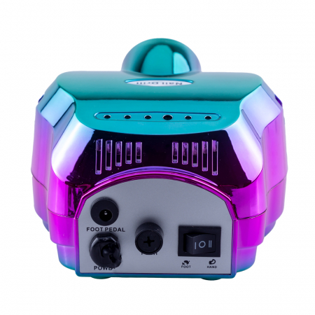 Pila electrica, freza de unghii, Miley, 65W, 35.000 rpm, chameleon verde/roz [4]