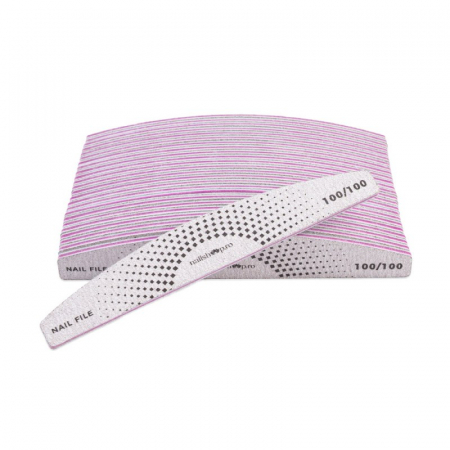 UNGHII - Pila semiluna Nailshop 100/100 - set 25 buc.