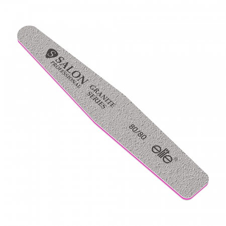 UNGHII - Pila unghii Salon Professional, refolosibila, romb, gri, granulatie 80/80