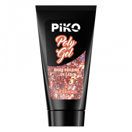 Piko Polygel 26 Glitter Peach [2]