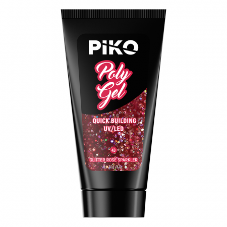 Piko Polygel 43 Glitter Rose Sparkler [2]