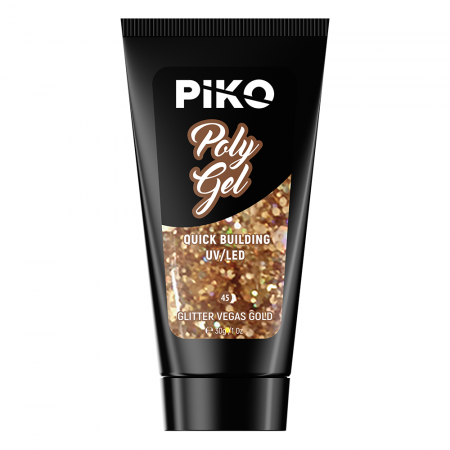 Piko Polygel 45 Glitter Vegas Gold [2]