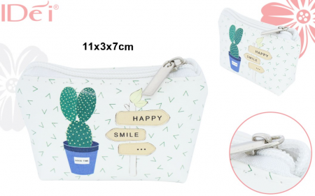 Genti cosmetice - Portfard IDei cactus 11x3x7cm 037515