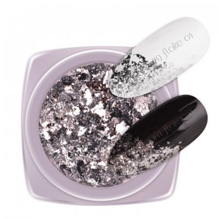 Nail ART - Praf de pigment 2M - Platinum Flake Nr. 01