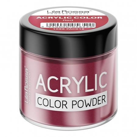 UNGHII - Pudra acrilica color, Lila Rossa, Red, 7 g
