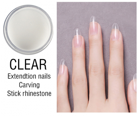 Pudra acrilica Lidan, clear, 28 g [2]