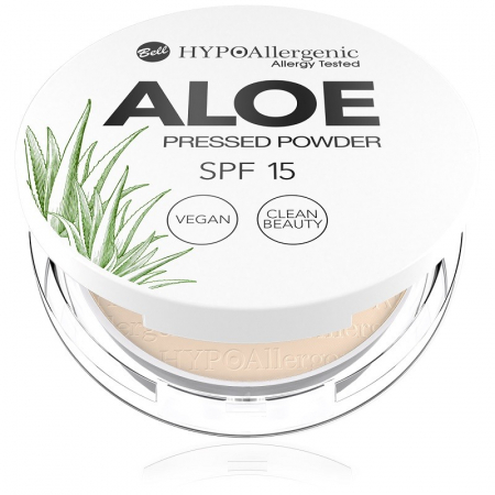 Pudra - Pudra compacta mata Bell HYPOAllergenic Aloe SPF15