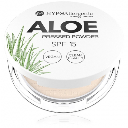 Pudra - Pudra compacta mata Bell HYPOAllergenic Aloe SPF15
