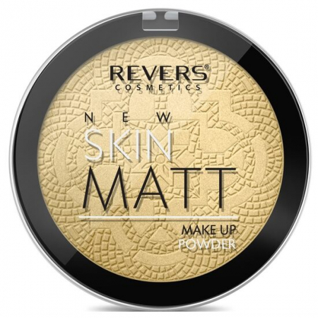 Import - Pudra New Skin Matt, efect matifiere, Nr. 02, Revers 9g
