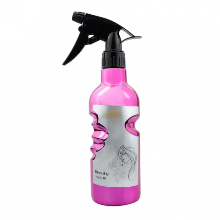 SALOANE - Pulverizator apa ERGONOMIC coafor frizerie, 500 ml, Roz, 1214-17-1
