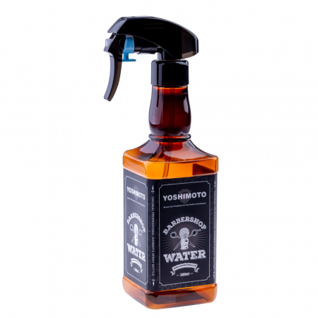 SALOANE - Pulverizator pentru frizerie, din plastic dur, maro, 500 ml