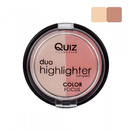 Pudra iluminatoare compacta duo Quiz Color Focus [1]