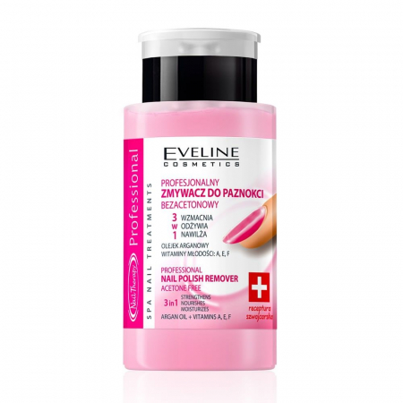 Dizolvant fara acetona pentru lac de unghii Eveline 3 in 1 190 ml