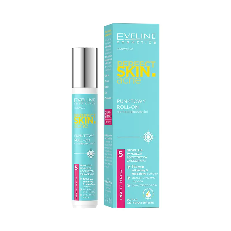 FATA, CORP - Roll-on pentru eliminarea imperfectiunilor Eveline Cosmetics Perfect Skin Acne Face Roll 15ml