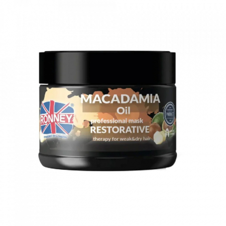 Masca de par - Ronney Macadamia Oil - Masca restructuranta pentru par uscat 300ml