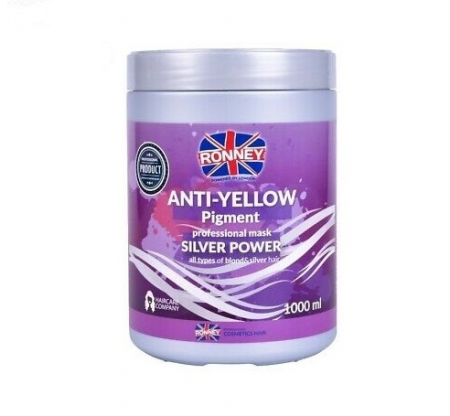 SALOANE - Ronney Professional Anti-Yellow Silver Power Masca pentru par blond 1000 ml
