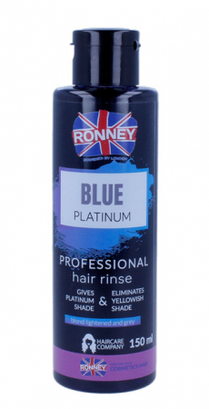 Masca de par - Ronney Professional Solutie de clatire pentru par blond Blue Platinum 150ml