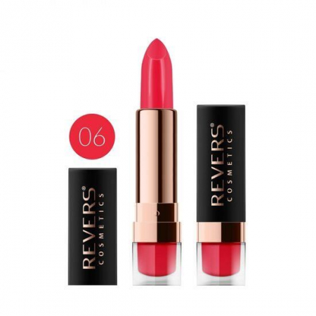 Ruj de buze Satin Lips, Revers, Full Red, Nr 06/810, rosu corai, mat [1]