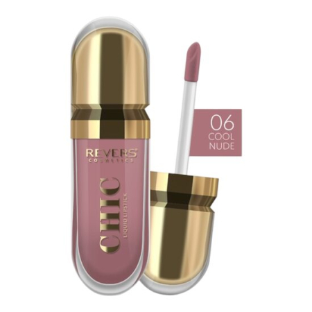 MyCosmetics - Ruj lichid Chic nr 6 Cool Nude, Revers, 7,5 ml