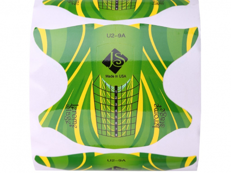Sabloane constructie unghii Jerome Stage fluture verde [1]