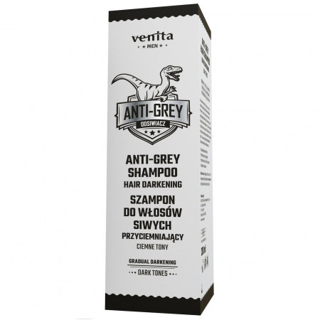 Sampon anti-incaruntire pentru barbati, tonuri inchise, Venita Men AntiGrey, 200ml [1]