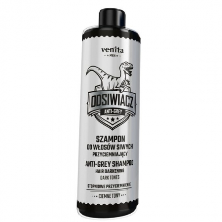 Import - Sampon anti-incaruntire pentru barbati, tonuri inchise, Venita Men AntiGrey, 200ml
