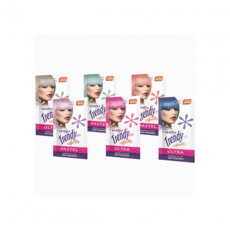 Sampon Colorant si Nuantator, Trendy Cream, Venita, NR.27 - Flamingo Flash, 35g [3]