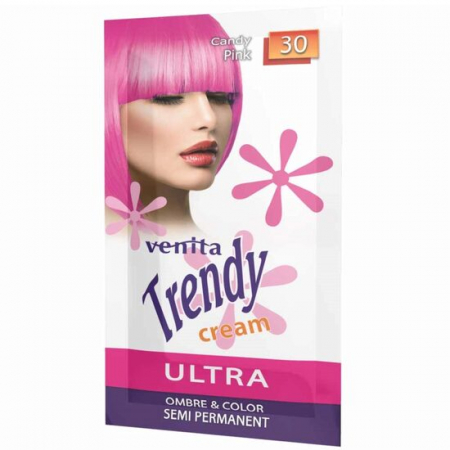PAR - Sampon Colorant si Nuantator, Trendy Cream, Venita, NR.30 - Candy Pink, 35g