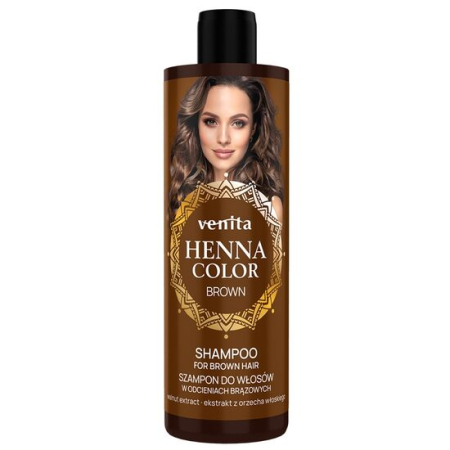 Sedona Erp - Sampon Henna Color Brown, pentru par in nuante de maro, Venita 300ml