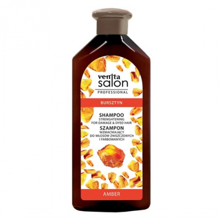 Import - Sampon Herbal, cu Extract de Chihlimbar, fortifiant, pentru par vopsit si deteriorat, Venita, 500ml