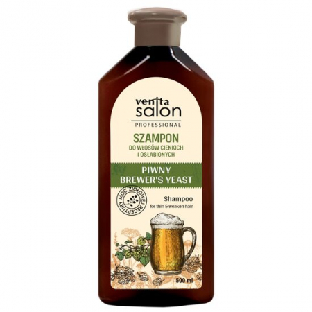 Fara Categorie - Sampon pentru par fragil si subtire cu extract de drojdie de bere, Venita Herbal, 500ml