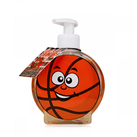 CADOURI - Set cadou barbati, sapun, 350ml hand soap BATHKET-BALL in dispenser, fragrance: Orange, col. white/orange, PU 6/24, set cadou craciun