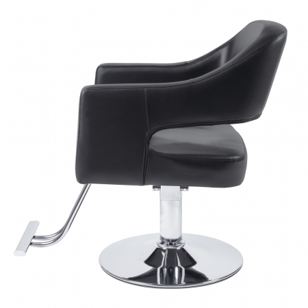 Scaun frizerie coafor Frodo, reglabil pe inaltime, cu suport pentru picioare, negru [2]
