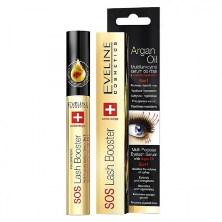 MACHIAJ - Ser multifuncțional EVELINE COSMETICS SOS lash booster 5in1 10ml