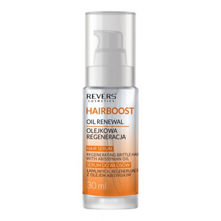 Import - Ser regenerant pentru par fragil cu ulei abisinian, Hairboost, Revers