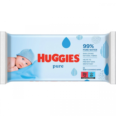 FATA, CORP - Servetele umede HUGGIES Pure 56buc