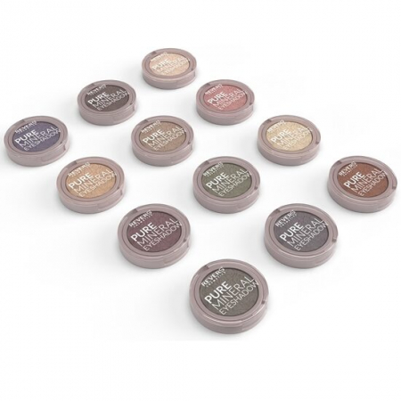 Import - Set 12 bucati Fard de pleoape monocolor, Mineral Pure, Setul 1 Pearl, Nuante sidefate