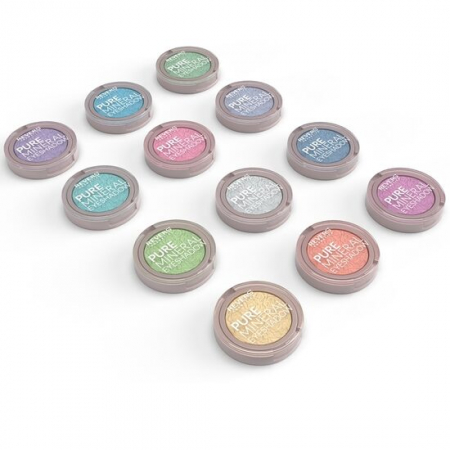 Import - Set 12 bucati Fard de pleoape monocolor, Mineral Pure, Setul 2 Pearl, Nuante sidefate