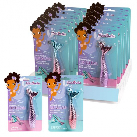 Import - Set 12 luciuri de buze breloc Mermaid Tail, 79000BL, 1.9 g, Martinelia