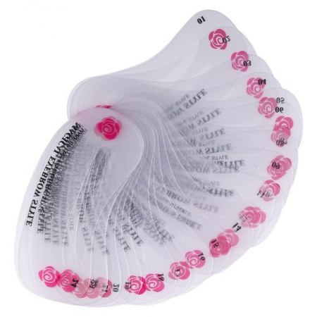 Import - Set 12 sabloane pentru sprancene, Chique