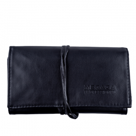 Set 18 pensule makeup Megaga, cu husa neagra [10]