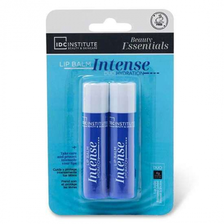 MACHIAJ - Set 2 balsam de buze cu hidratare intensa Duo IDC Institute 42101, 2x4 g