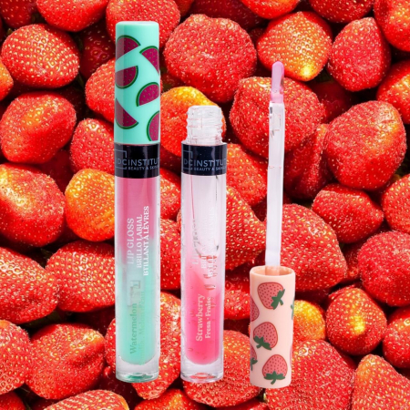 Set 2 luciu de buze cu aroma de capsuni si pepene verde 26029, IDC Institute, 7 ml [2]